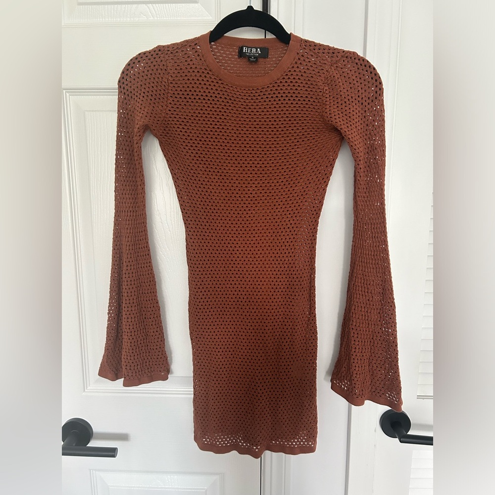 Crochet like swim cover up 🧡